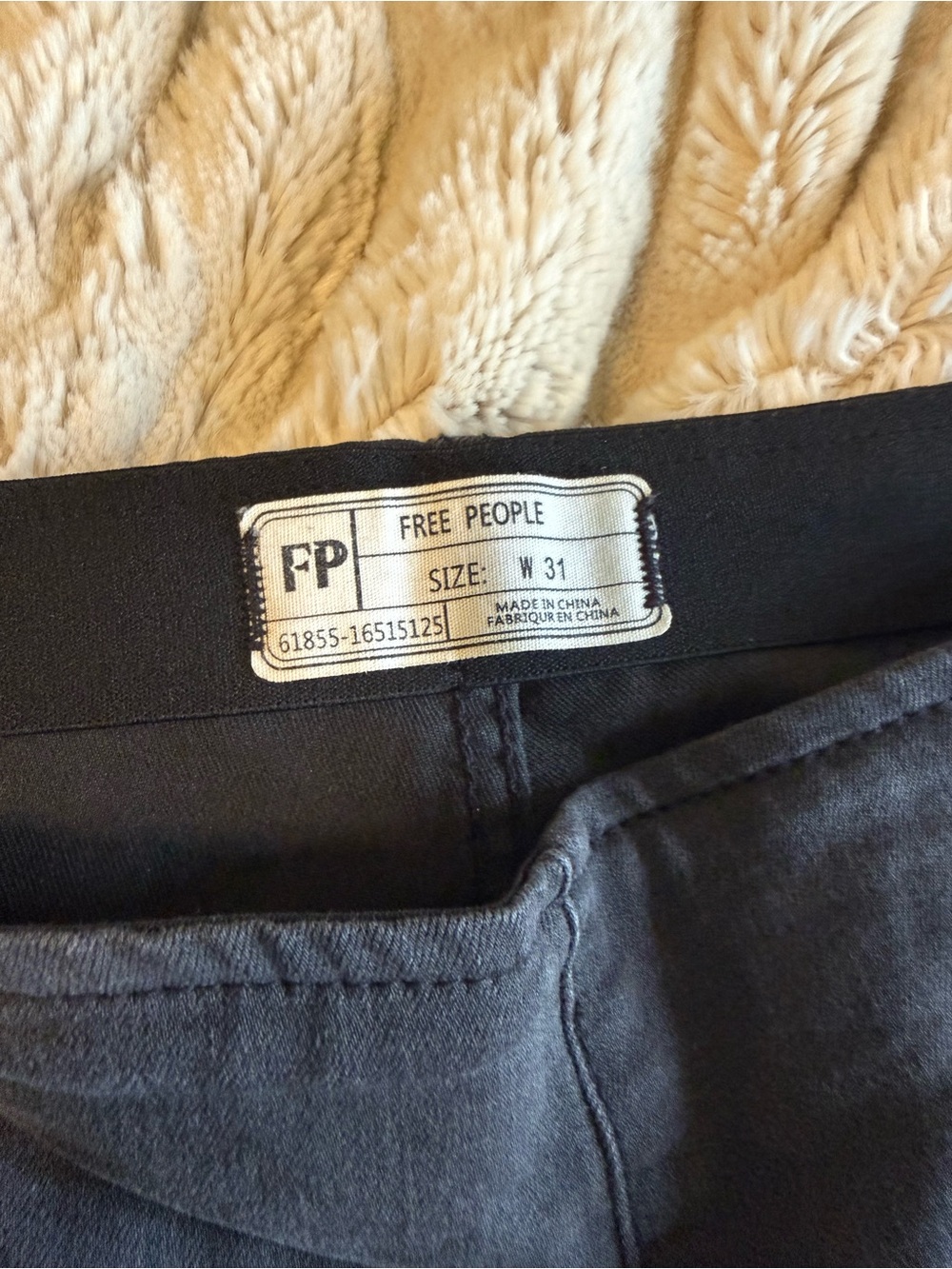 Free People women’s black flared jeans